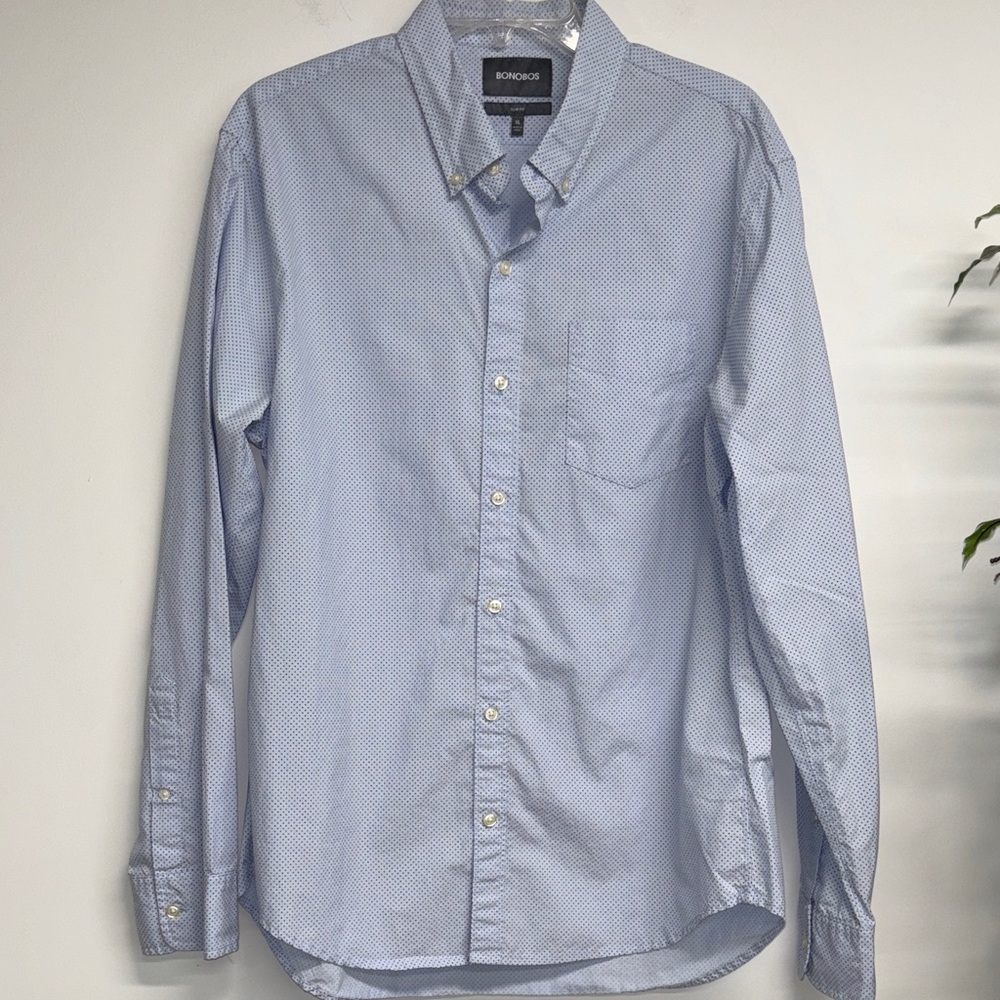 Bonobos Men's Light Blue Casual Shirt
